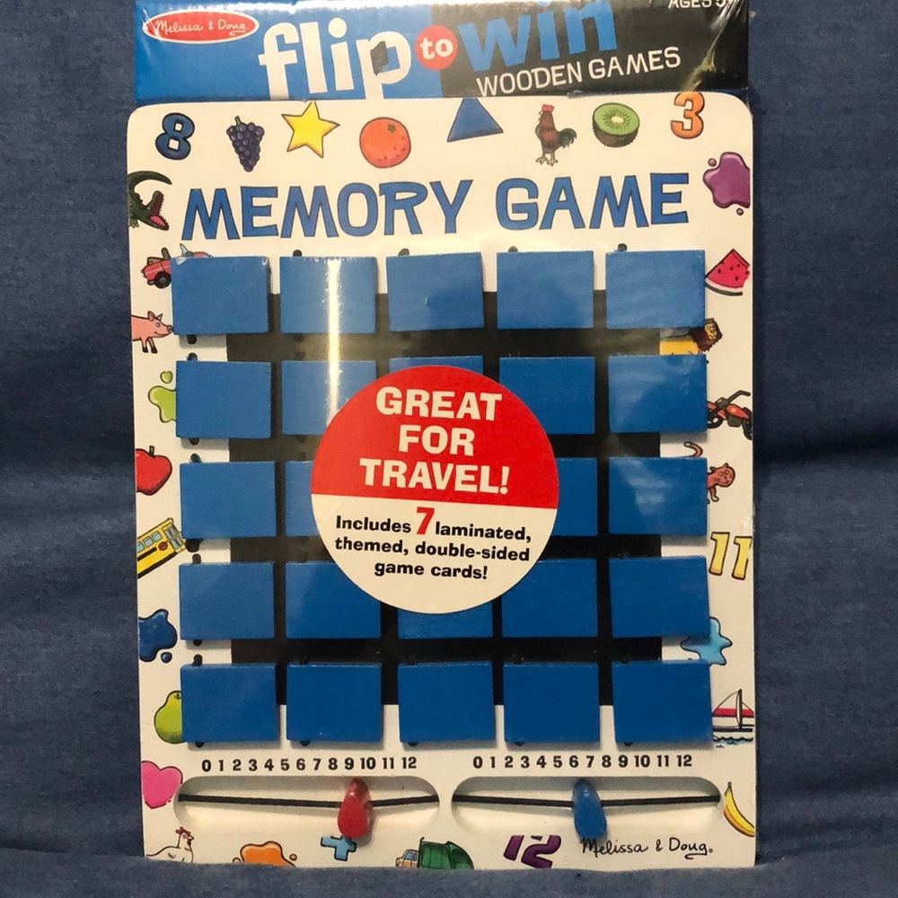 BRAND NEW MELISSA & DOUG TRAVEL MEMORY GAME